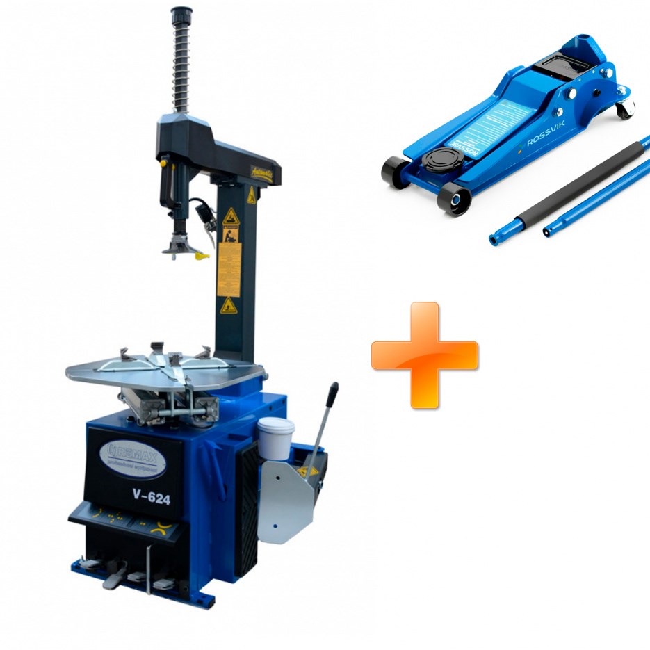 Комплект: Станок шиномонтажный + Домкрат подкатной 3,5 т
